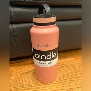 Bindle Sip & Stash Water Bottle 24oz Bottom Storage Vacuum Insulated Steel